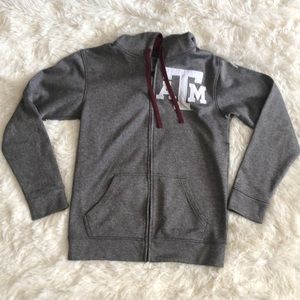 Texas A&M Champion Zip Up Hoodie Size Small Unisex